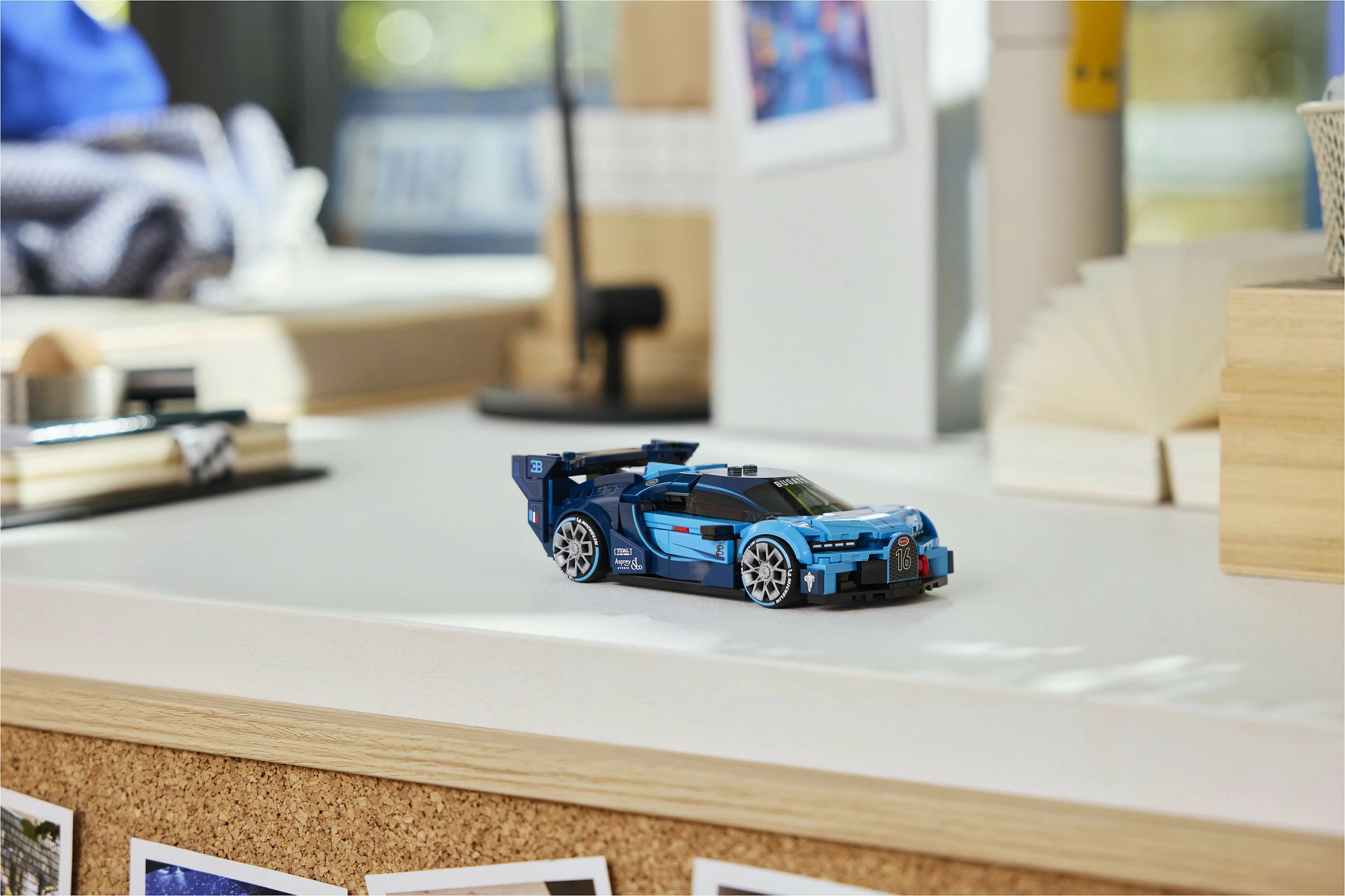 Set ndërtimi LEGO Speed Champions Bugatti Vision Gran Turismo 77253, 284 copë, 9+, kaltër