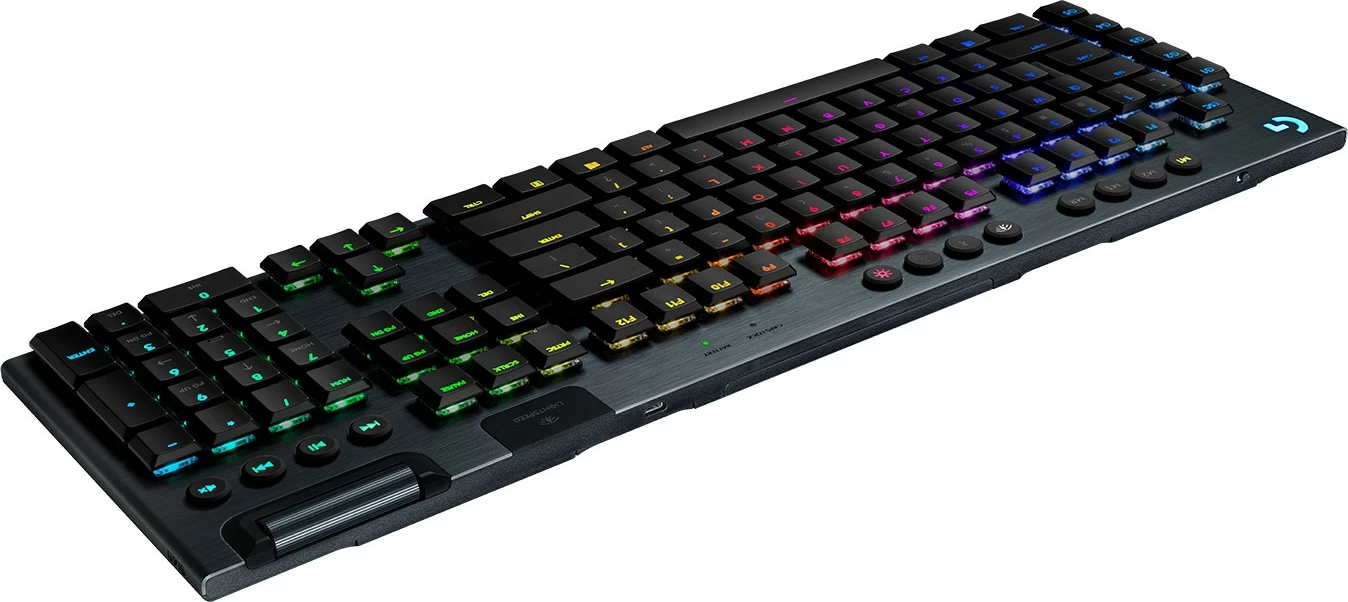 Tastierë mekanike Logitech G915 LIGHTSPEED, wireless, RGB, full-size, alumini