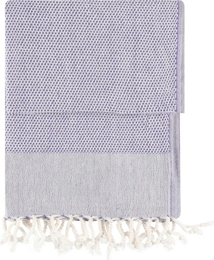 Peshqir plazhi Fouta Mijölnir, retro, ngjyrë damson, 90x175cm