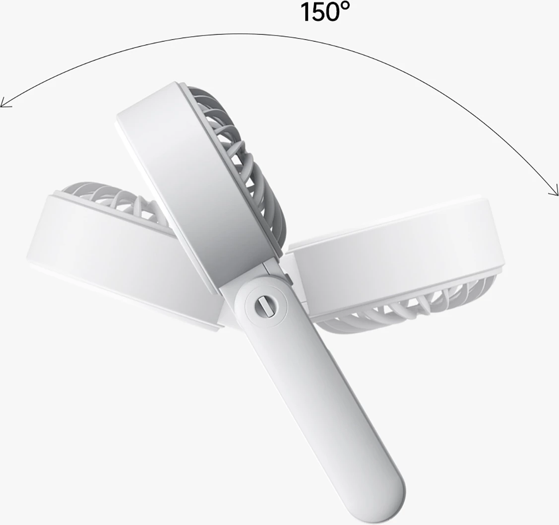 Ventilator dore Jisulife Life7, 3600mAh, USB-C, Gri