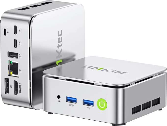 Kasë mini GMKtec G10, AMD Ryzen 5 3500U, 16GB RAM, 1TB SSD, Argjendtë