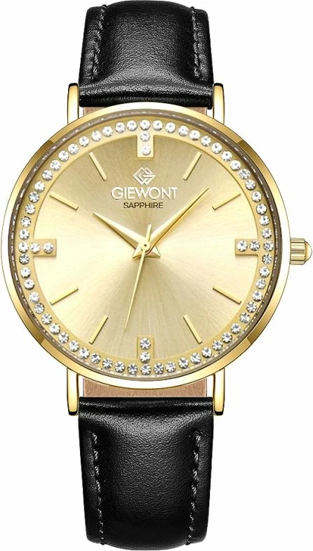 Orë dore femra Giewont GW5390-A2, e artë, rrip i zi