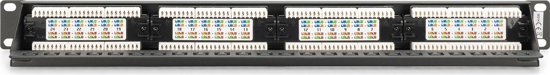 Patch panel Digitus 1U 24-Port Cat6 RJ-45 LSA, unshielded, PoE, i zi