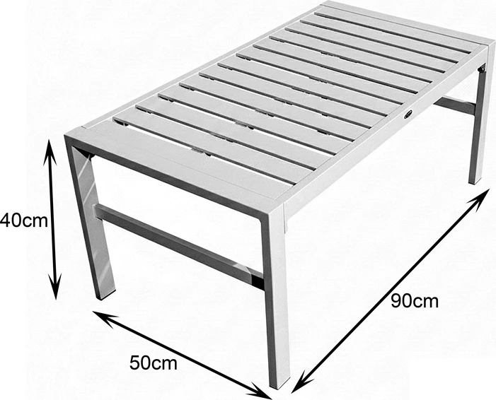 Set lounge për oborr, 4 pjesë, kornizë e bardhë, jastëkë bezhë, Gardenly
