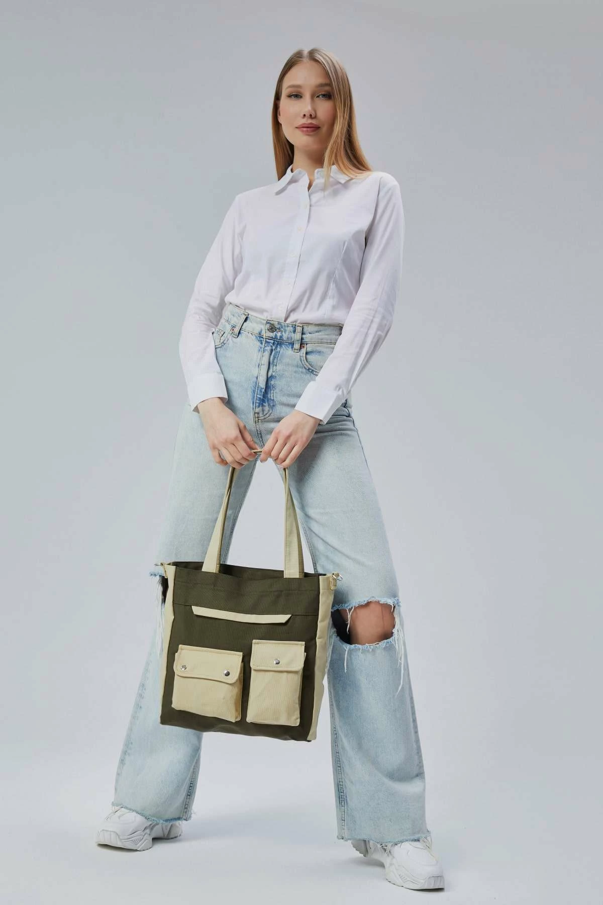Tote bag Zoozie Bags, e gjelbër e errët, 2356