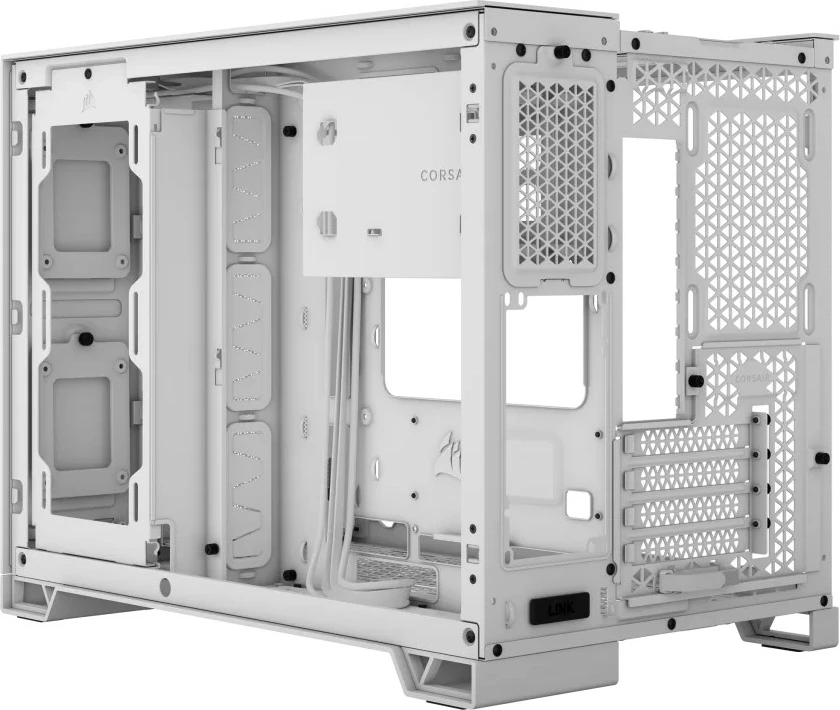 Kasë Corsair 2500D Airflow, Tempered Glass, e bardhë