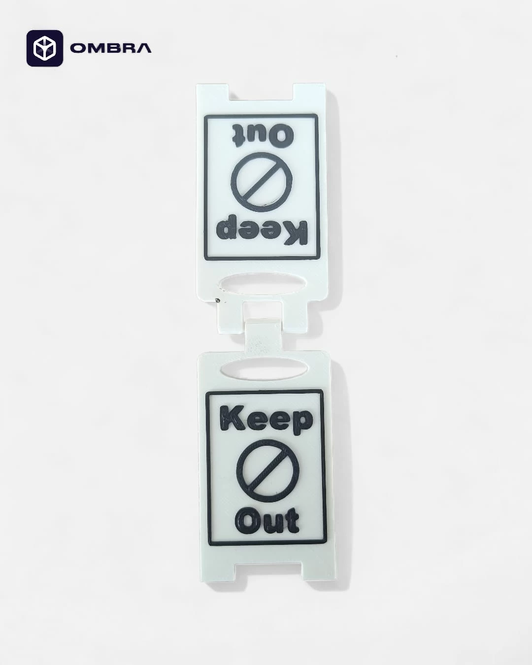 Tabelë "Keep Out" - e bardhe