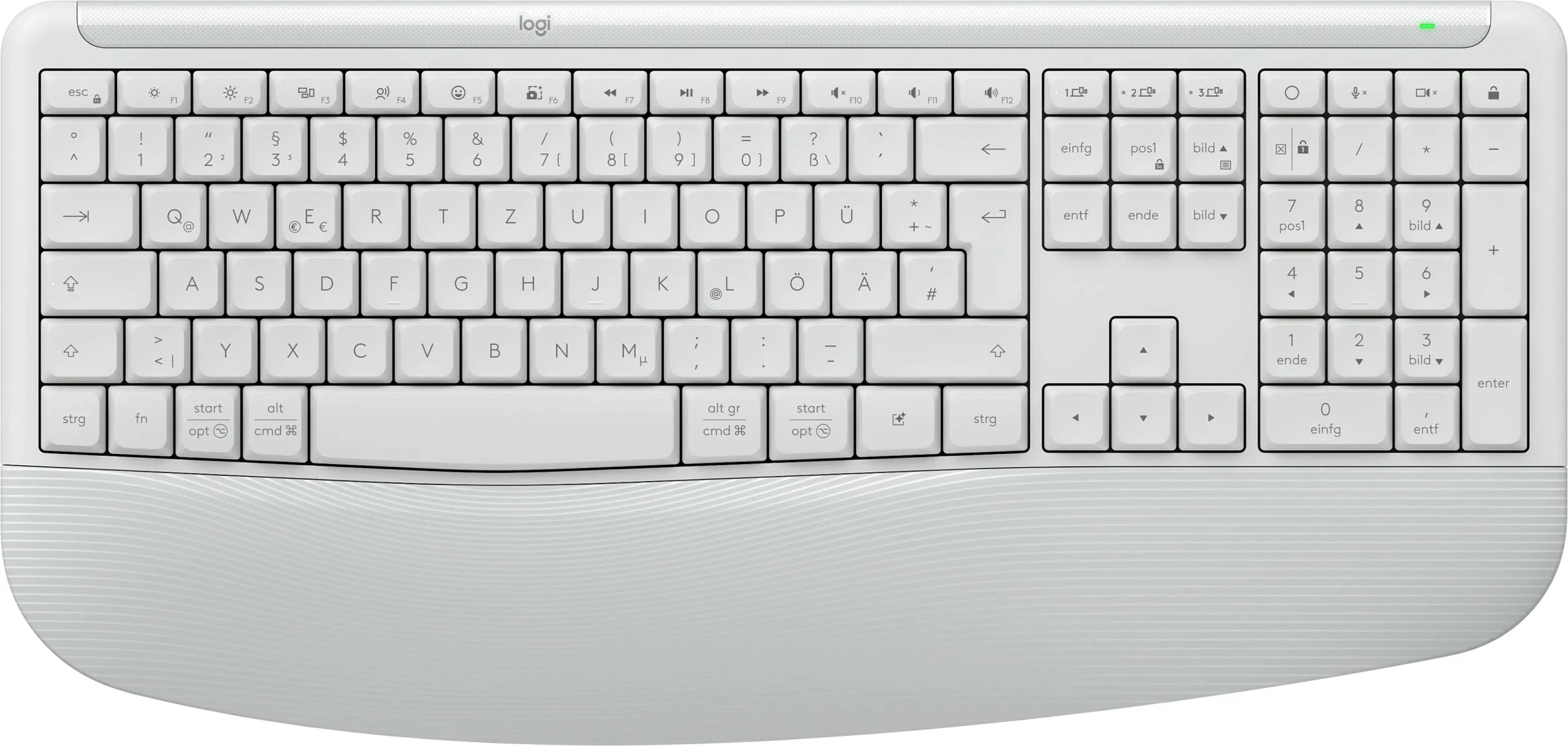 Set tastierë dhe maus Logitech Signature Comfort Plus MK880, QWERTZ, off-white