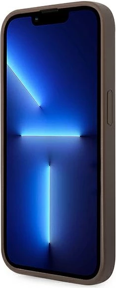 Mbështjellës Guess GUHCP14LG4GLBR për iPhone 14 Pro 6.1", hardcase, kafe