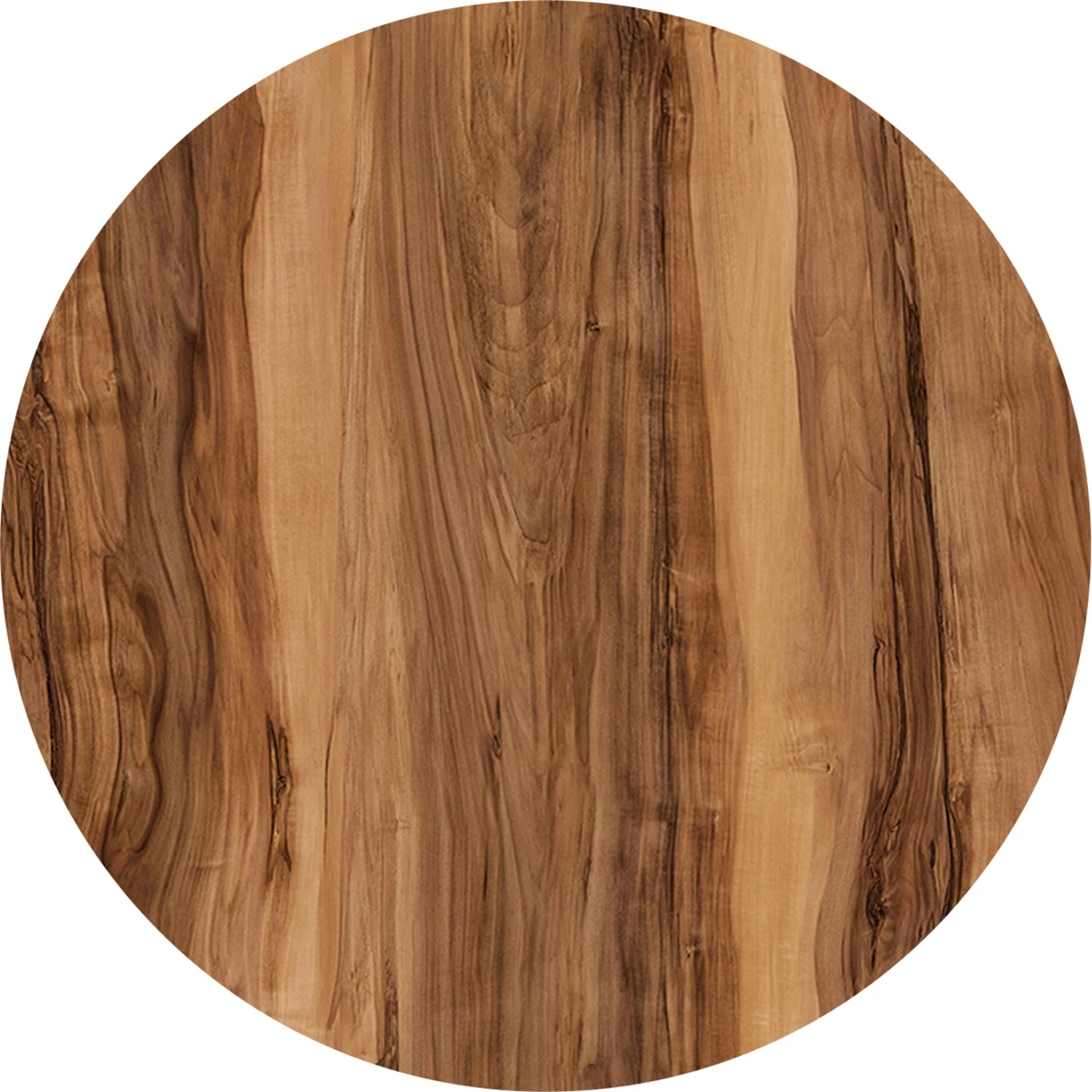 Sipërfaqe tavoline rrumbullake, ngjyrë Indian Sheesham, HPL, Φ120cm