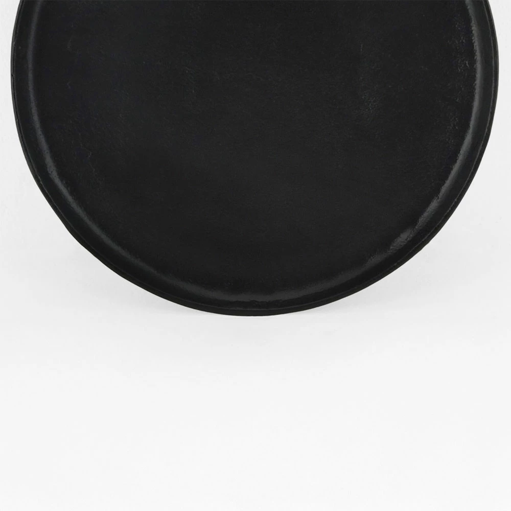 Tabaka dekorative LUNA, alumini, e zezë, 36x36x2cm