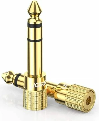 Adapter audio jack UGREEN 20503 6.5mm mashkull në 3.5mm femër, ar, 1 copë