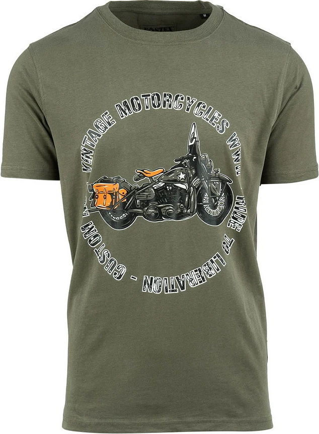 Bluzë T-Shirt Fostex Garments T-shirt Vintage Motorcycle WW2