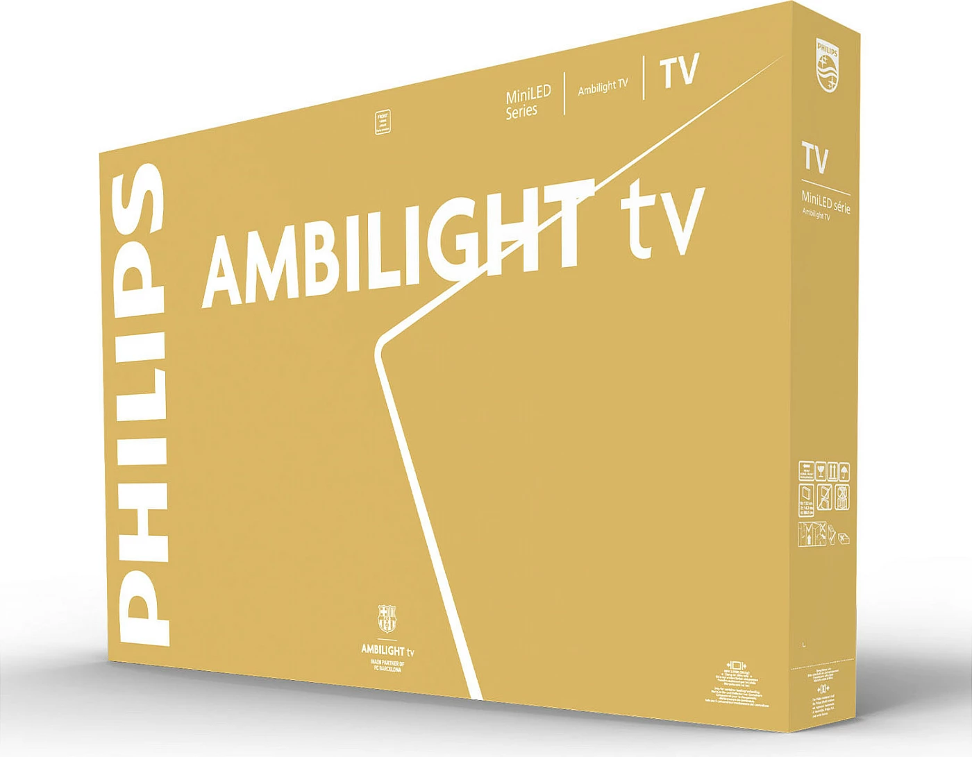 Televizor Philips 75MLED910/12, 75", 4K QD MiniLED, 120Hz/144Hz, Ambilight, HDR10+ Dolby Vision, FreeSync Premium, i zi