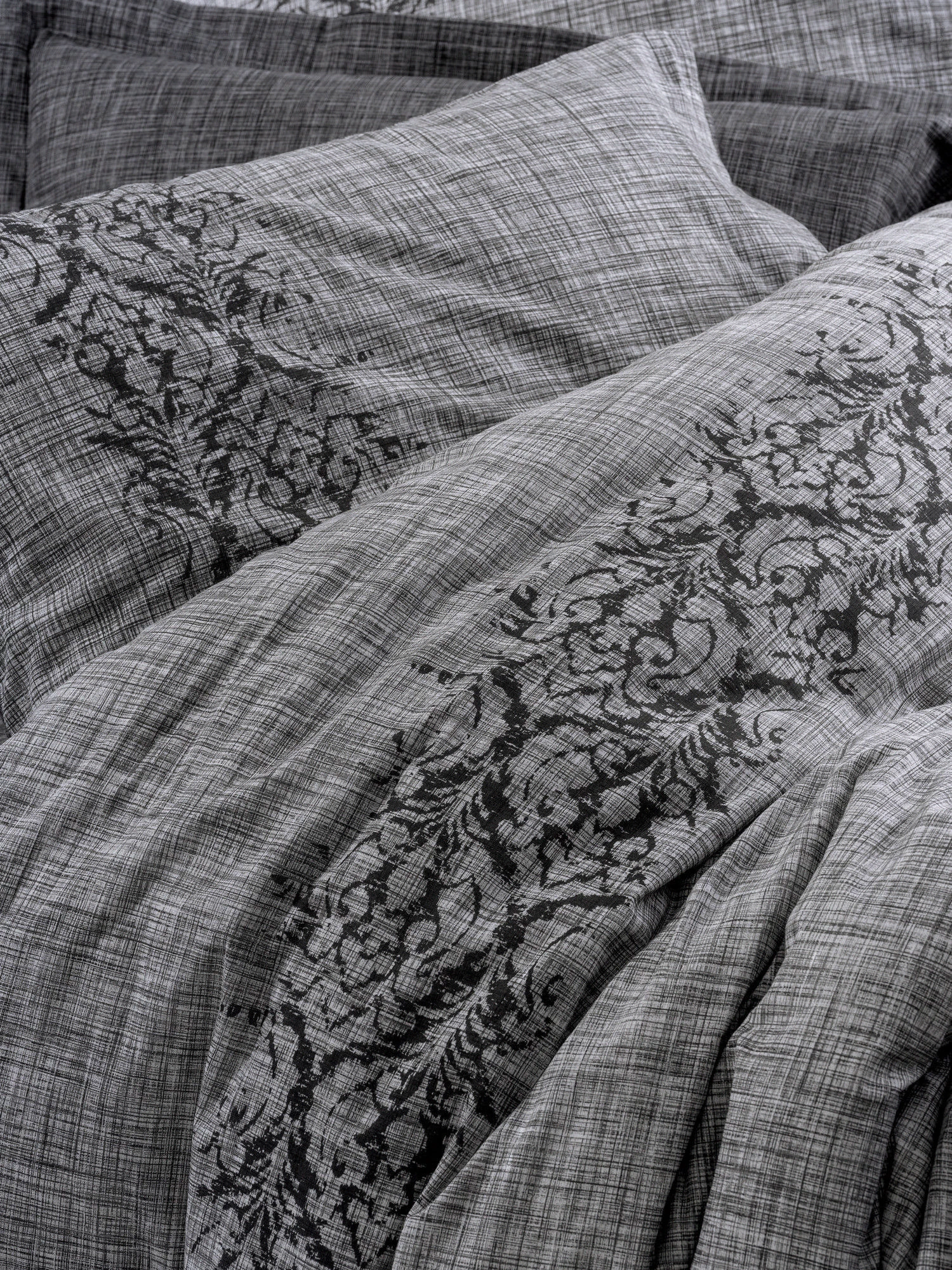 Set mbulesë për jorgan king size, L'Essentiel Linge de Maison, ngjyrë gri, Ranforce