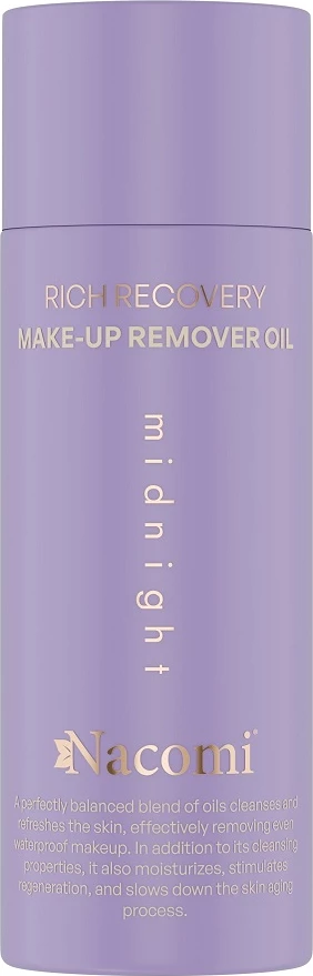 Vaj për heqje të make-up-it për femra Nacomi Rich Recovery Midnight, 100ml