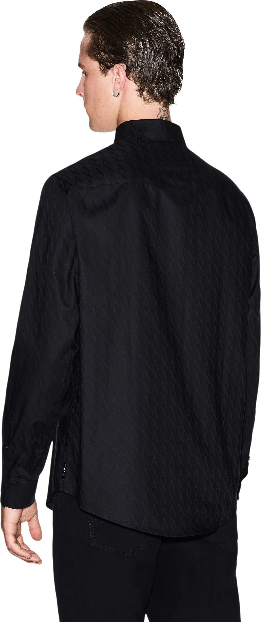 Këmishë për meshkuj Armani Exchange XM001587 AF16631, e zezë [Madhësia: M]