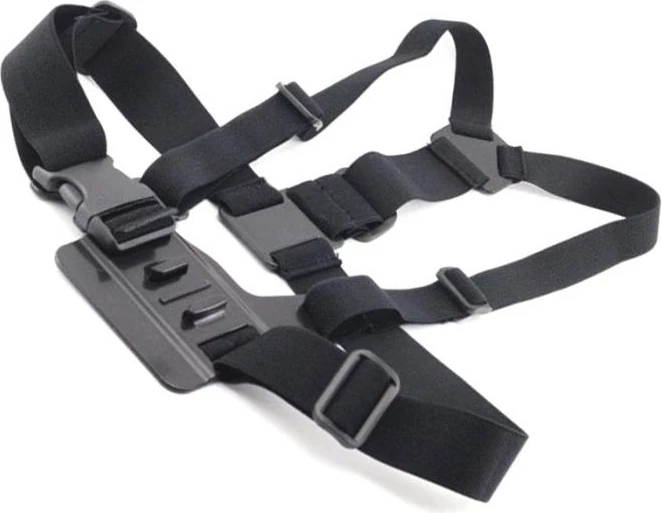 Mbajtëse gjoksi për kamera aksion, Hurtel, montim GoPro, rregullim i plotë, për GoPro/SJCAM/Xiaomi Yi, universale, e zezë