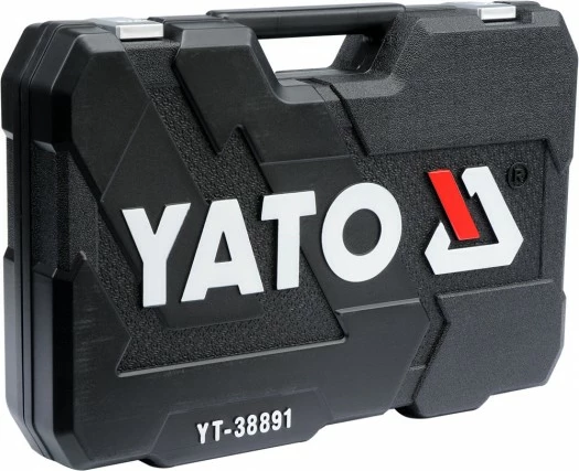 Set veglash Yato YT-38891 109 copë, CrV/S2, valixhe plastike, kuqe/zezë
