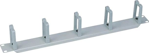 Panel menaxhimi kabllove 19" 1U LogiLink, 5 unaza plastike, gri