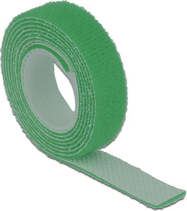 Shirit Velcro për lidhje kabllosh DeLOCK 18725, 13 mm, 1 m, i gjelbër