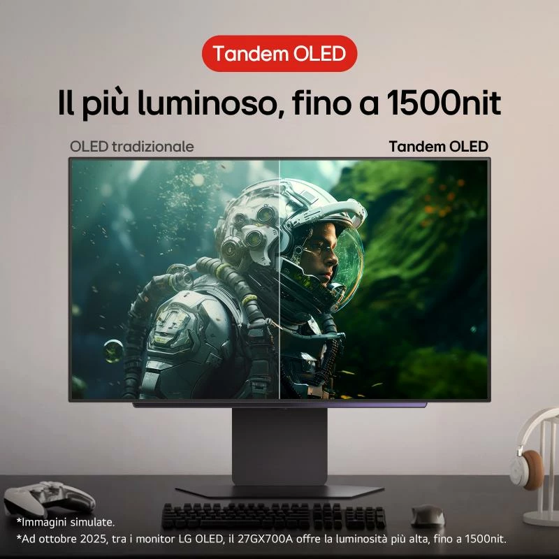 Monitor LG UltraGear 27GX700A-B 27\" OLED 280Hz G-SYNC, i zi