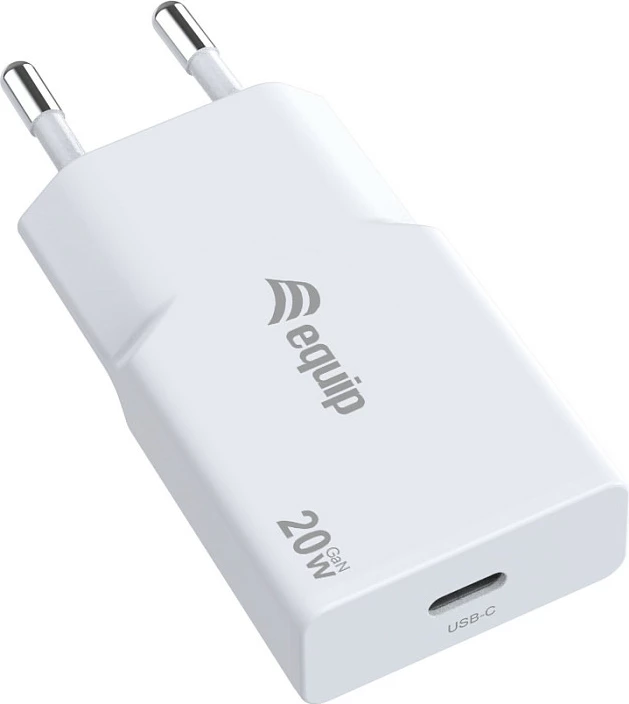 Karikues USB-C EQUIP GaN PD 3.0 20W, 1 port, i bardhë