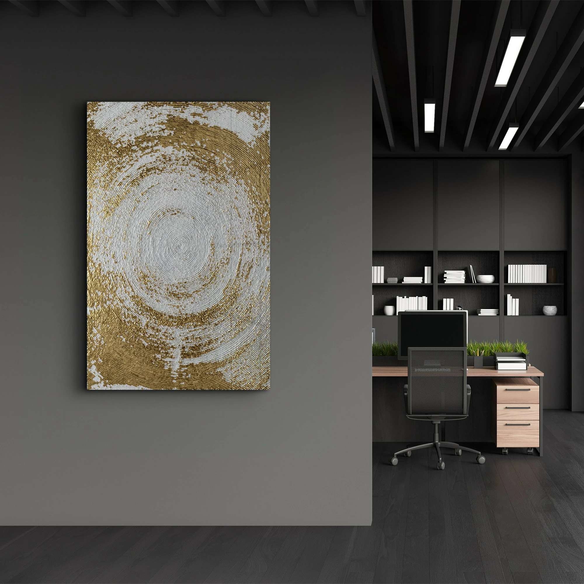 Pikturë dekorative prej xhami të temperuar, shumëngjyrëshe, CAM-5022, 70x110cm
