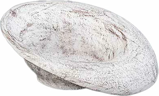 Enë dekorative EARTH BOWL, alumin, e bardhë-kafe e errët, 25x25x10cm