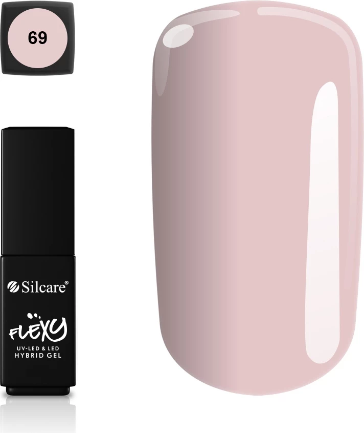 Llak për thonj për femra Silcare Flexy Hybrid Gel Kiss 69, 4.5g