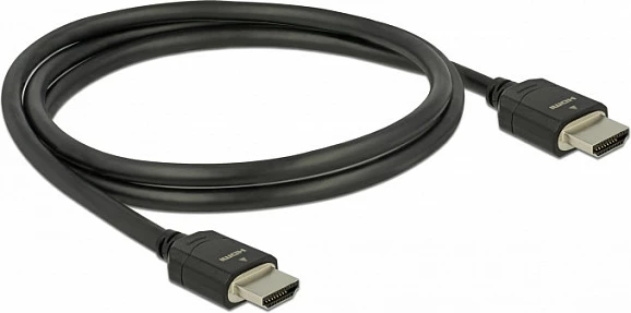 Kabllo HDMI DeLOCK 85293, 1m, 48 Gbit/s, 8K 60Hz, eARC, e zezë