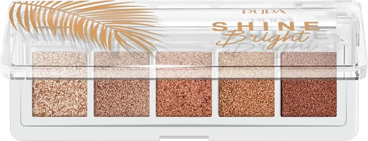 Pupa Milano Shine Bright Eye Palette 002 - Sunset Gold