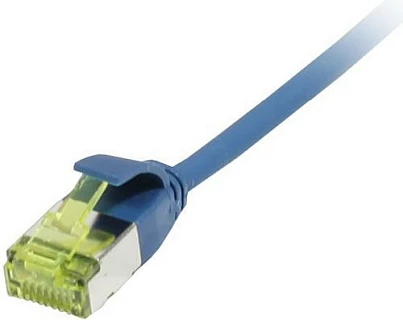 Kabllo rrjeti Synergy21 RJ45 CAT6A 0.25m, 500MHz, slim, blu