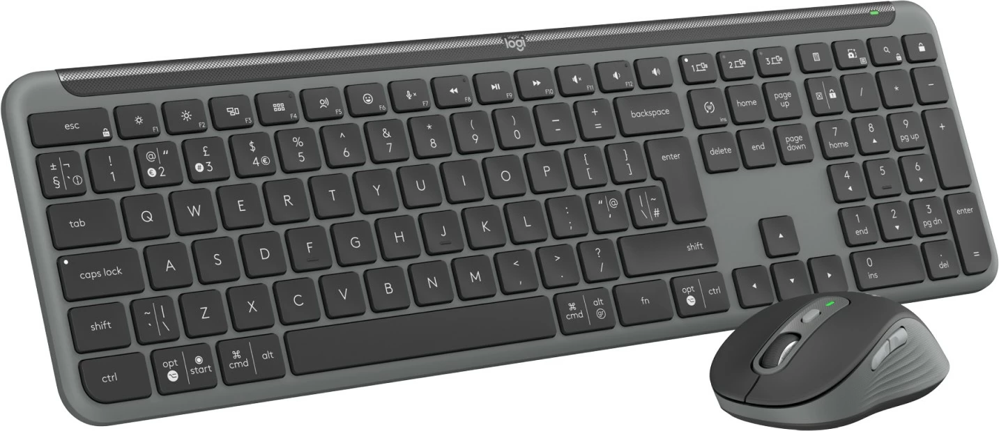 Tastierë me maus Logitech 920-012511, wireless, Bluetooth, QWERTY, graphite