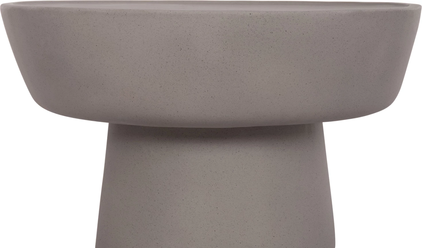 Tavolinë kafeje PIRSON, fibër-cement, ngjyrë gri, FH18155.03, 60x36cm