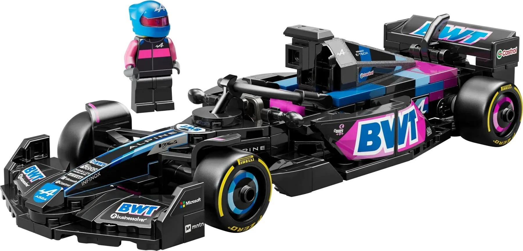 Set LEGO Speed Champions BWT Alpine F1 Team A524, 258 pjesë, me minifigurë, për fëmijë 10+