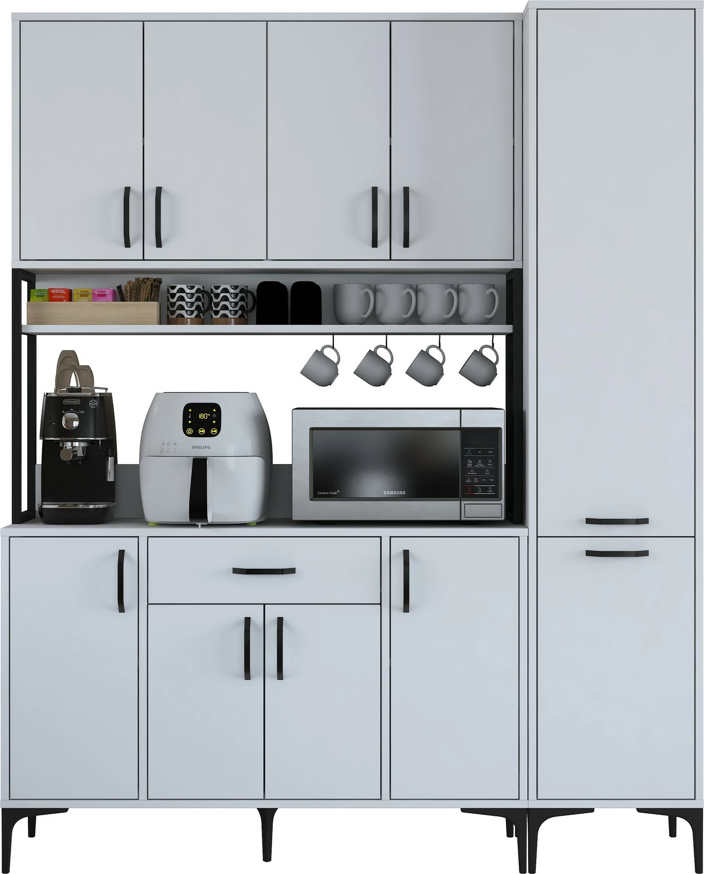 Dollap multifunksional Hanah Home, JE134 - 3055, i bardhë