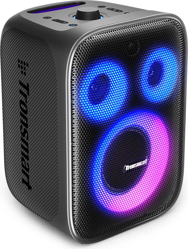 Altoparlant portativ Tronsmart Halo 200, 120W, me 2 mikrofonë wireless, i zi, set