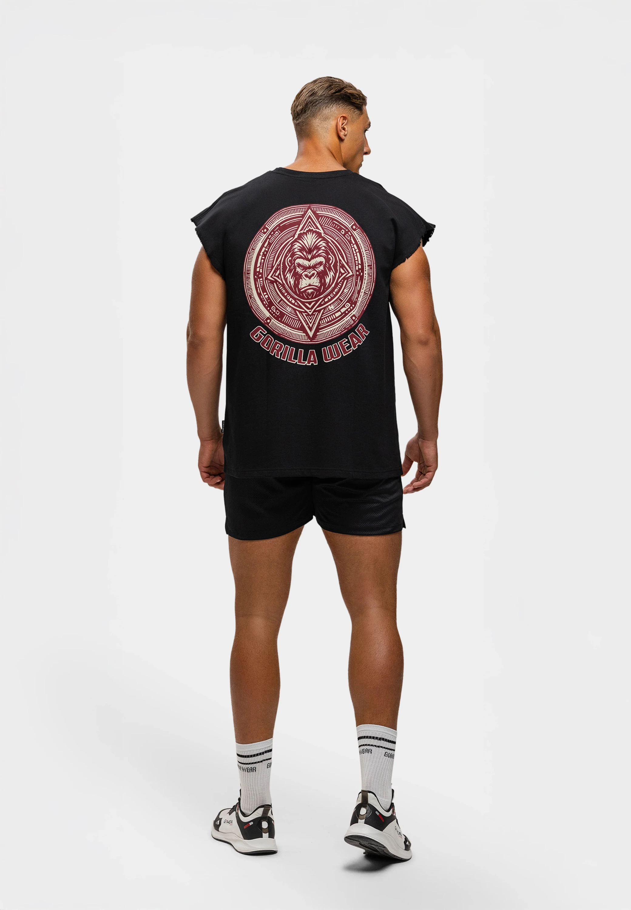 Bouse Cut Off Tank Top - Black [Madhësia: L]