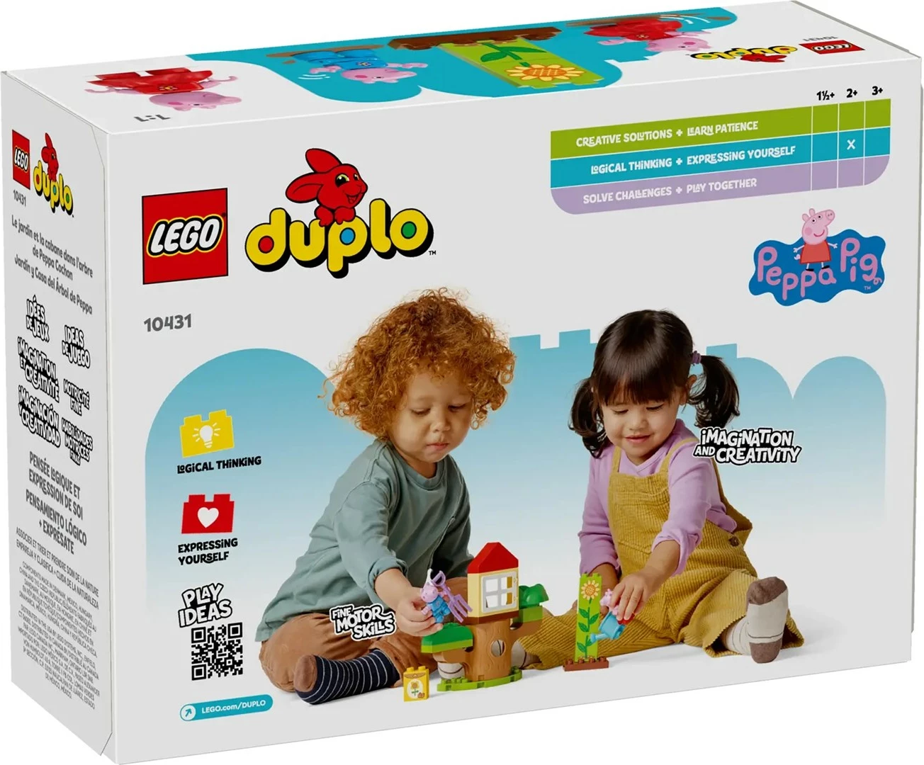 Blloqe LEGO DUPLO 10431 Peppa Pig Kopshti dhe Shtëpia në Pemë