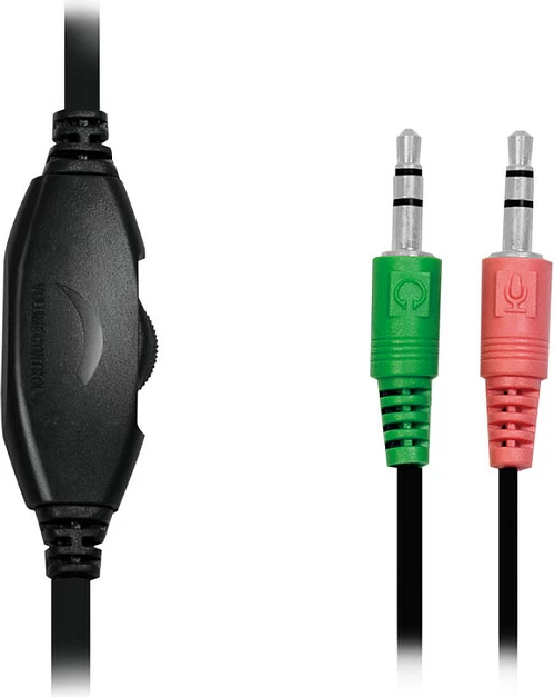 Kufje me mikrofon LogiLink HS0052, me kabllo 1.8 m, 2x 3.5 mm, të zeza