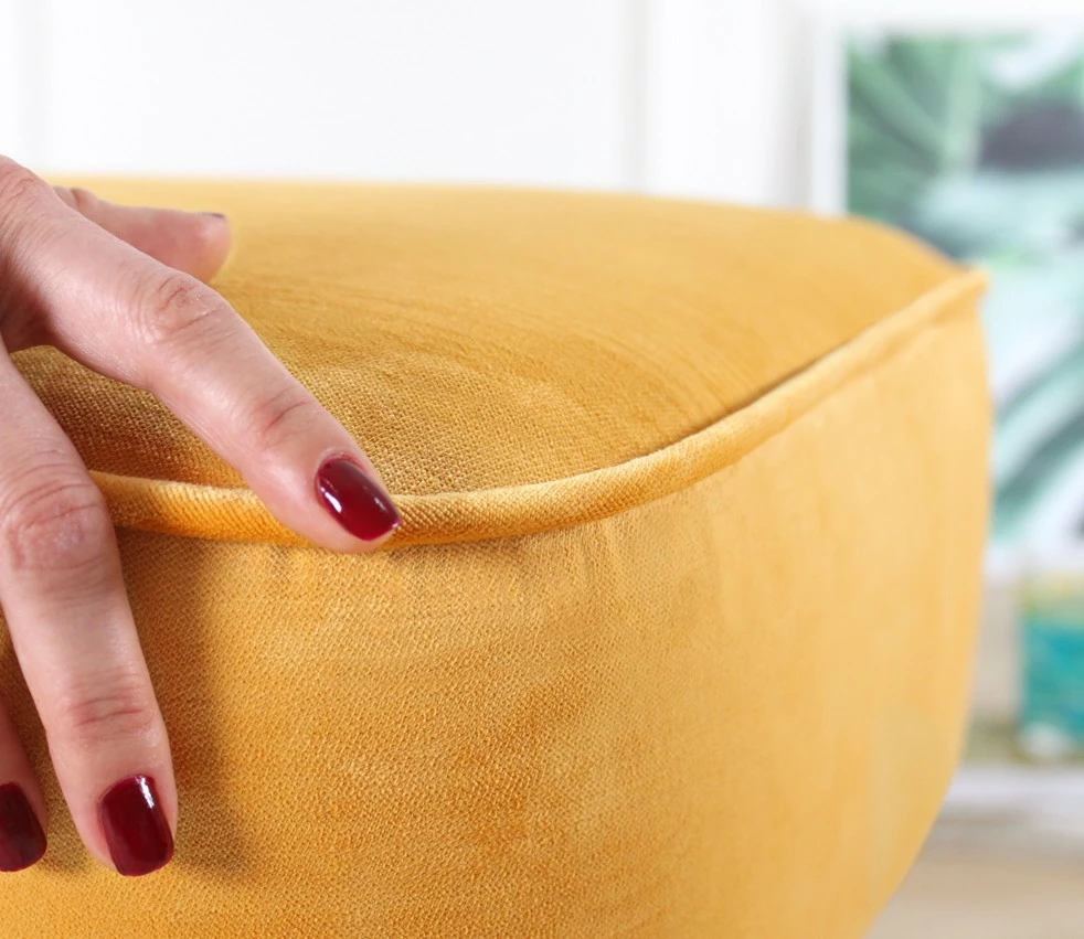 Puf Atelier del Sofa, Moouv 7085, kadife, ngjyrë e verdhë