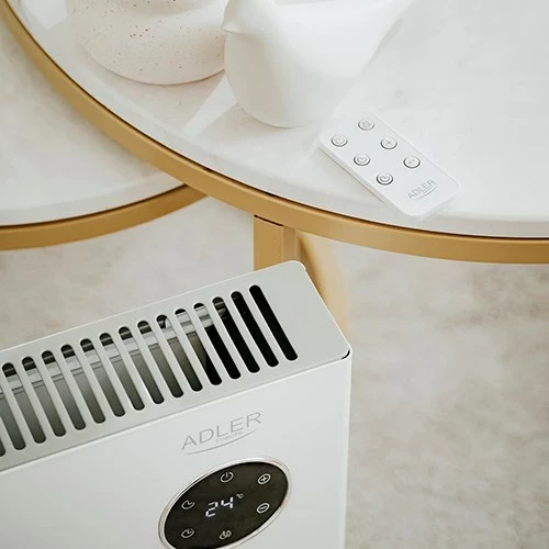 Ngrohës konvektor Adler AD 7752 LCD me telekomandë, Bardhë