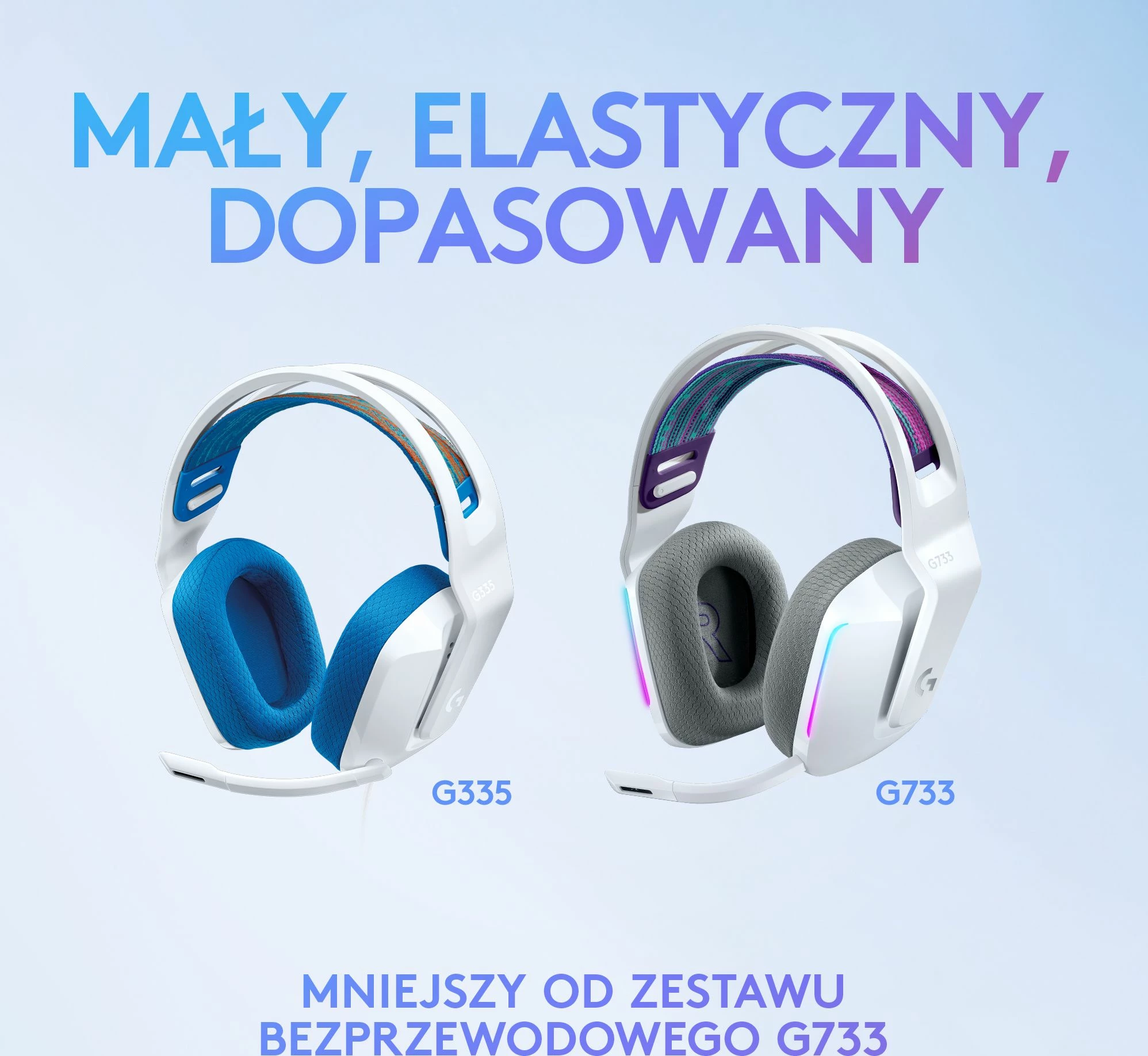 Kufje gaming Logitech G335 981-001018, me kabllo 3.5mm, on-ear, driver 40mm, me mikrofon, e bardhë