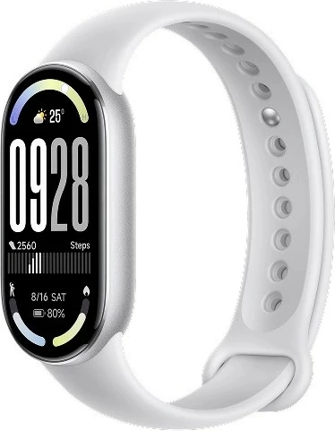 Smartwatch Xiaomi Smart Band 10 1.72\" AMOLED, 150+ sport mode, 5 ATM, bateri deri 21 ditë, Glacier Silver