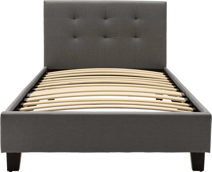 Krevat Mago në material ngjyrë gri e errët 100x200cm