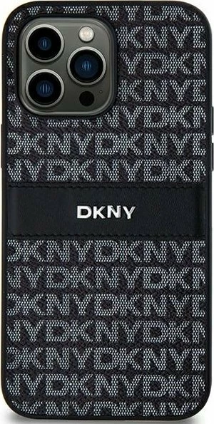 Mbështjellës DKNY DKHCS24LPRTHSLK për Samsung Galaxy S24 Ultra (S928), hardcase eko-lëkurë Mono Stripe & Metal Logo, i zi
