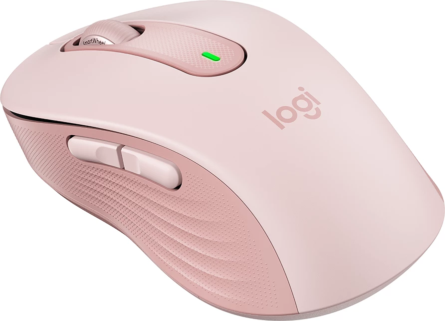Maus Logitech Signature M650 wireless Bluetooth/RF, 5 butona, 400-2000 DPI, me USB receiver, rozë