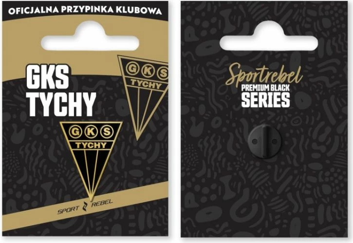 Pin për tifozë Inny GKS Tychy, i zi dhe i gjelbër