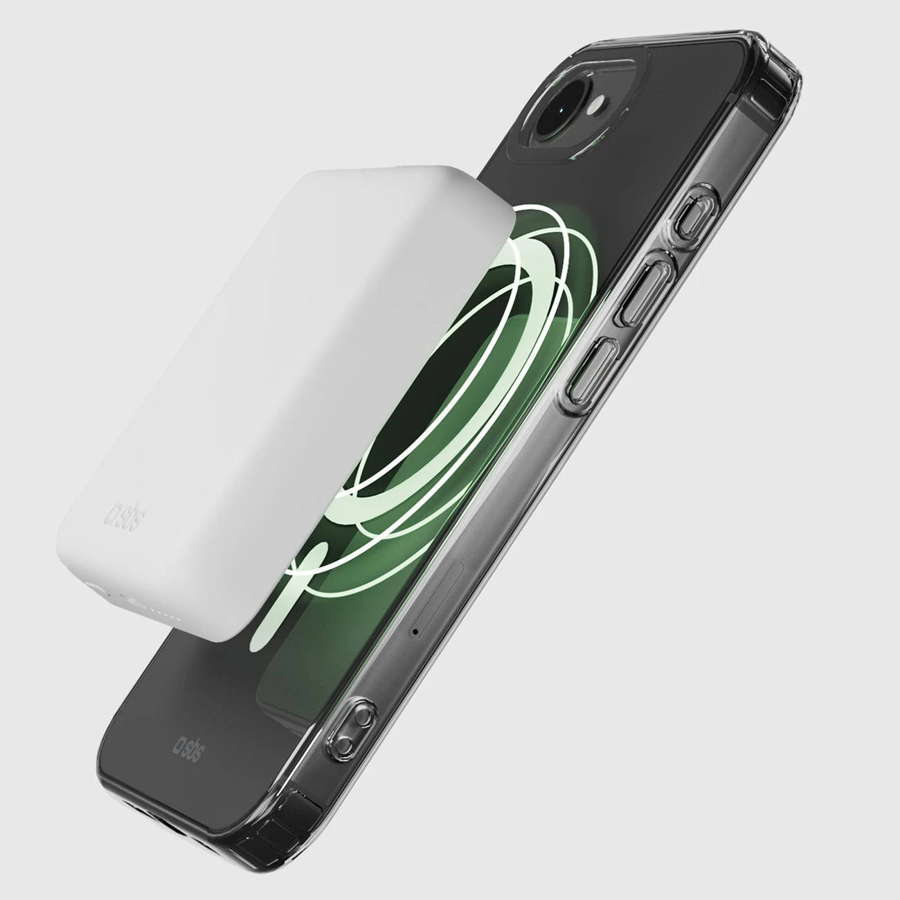 Mbështjellës SBS Cover Light Mag për iPhone 16e/17e, kompatibil me MagSafe, TPU + PMMA, transparent, me kuti